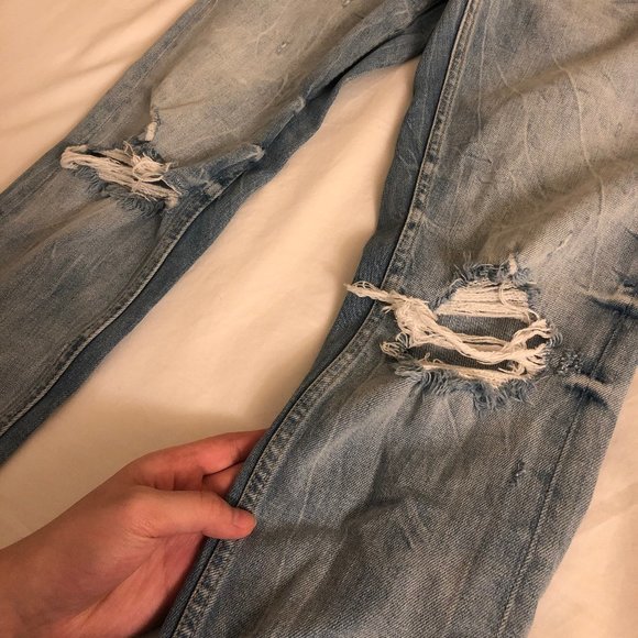Zara Light blue ripped jeans - Picture 5 of 5